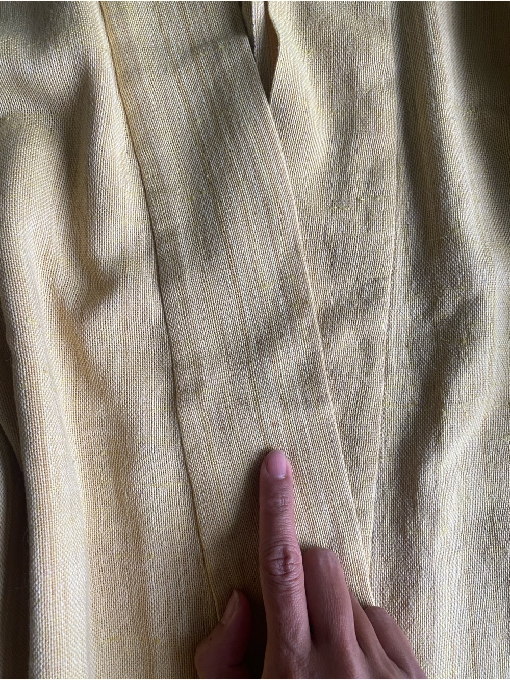 Vintage Fall Lightweight Mustard Yellow Kimono Jacket - Picture 2 of 5